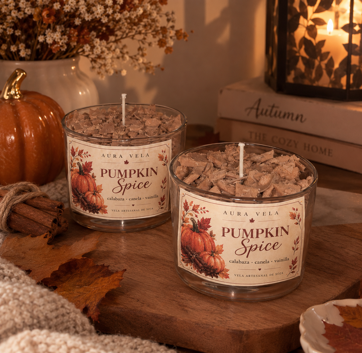 Vela Pumpkin Spice — Pack x2